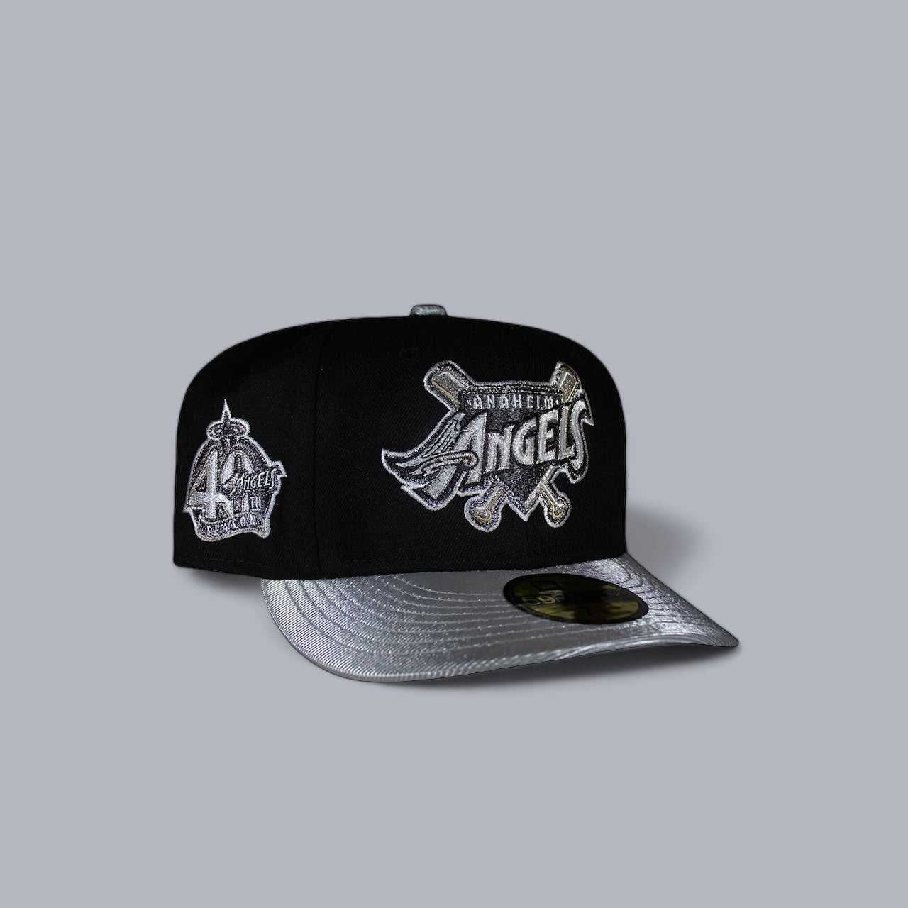 Anaheim Angels Black & Metallic 40th Season Grey UV