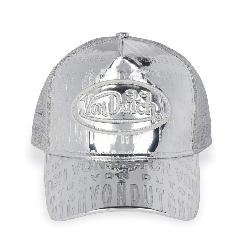 Von Dutch Silver Reflective Trucker