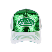 Von Dutch Green Glitter Trucker