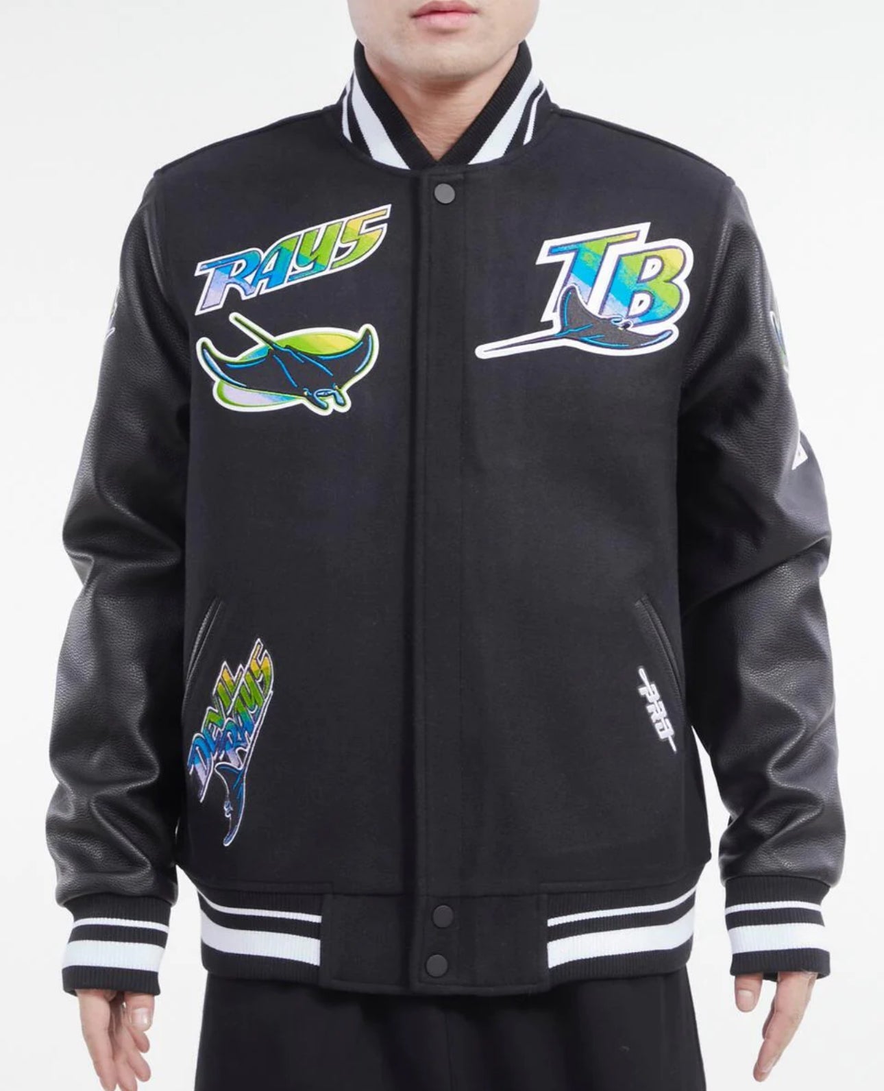 Tampa Bay Rays Black Varsity Jacket