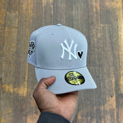 New York Yankees All Grey black Heart 2000 World Series