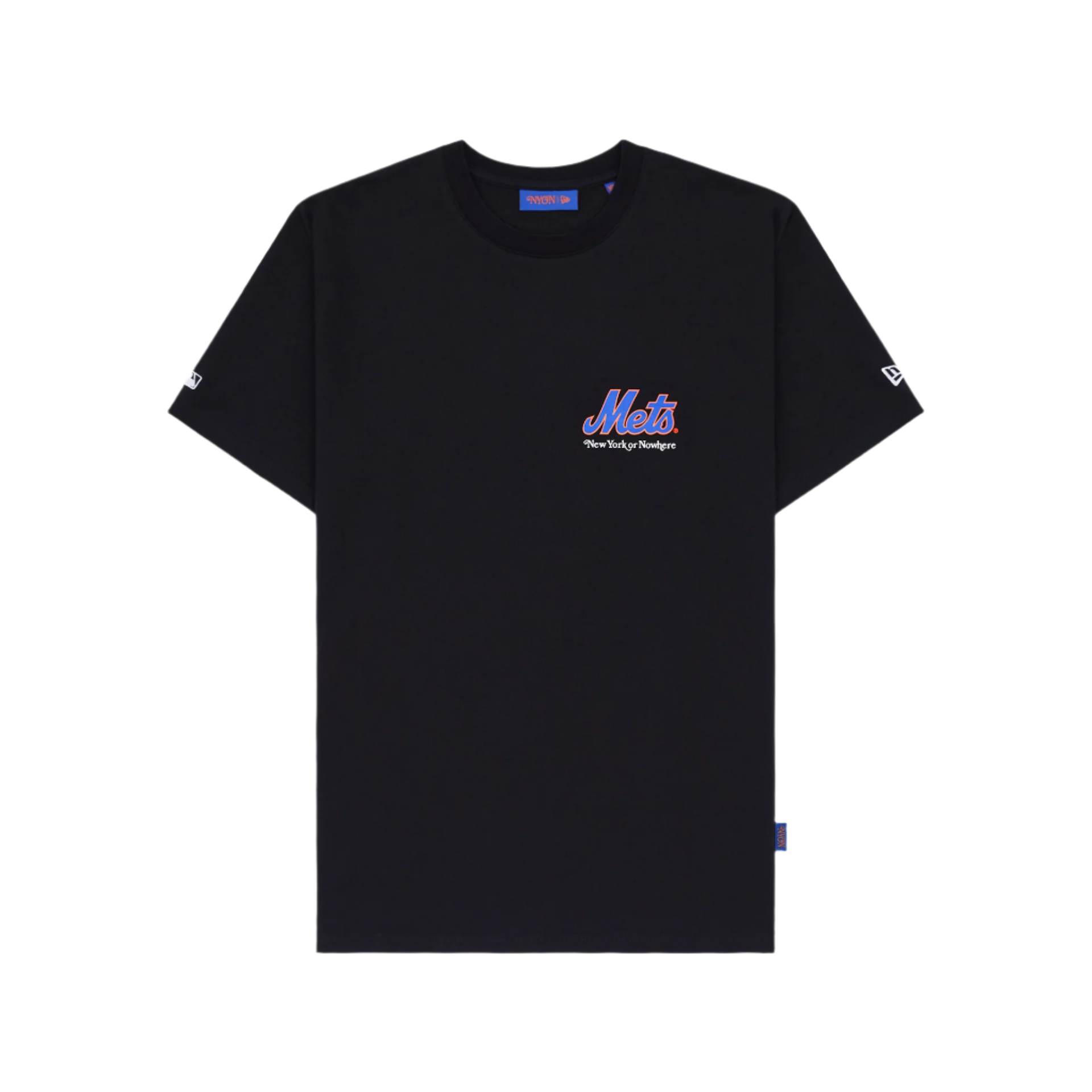 New York or Nowhere x New York Mets Black Logo T-Shirt