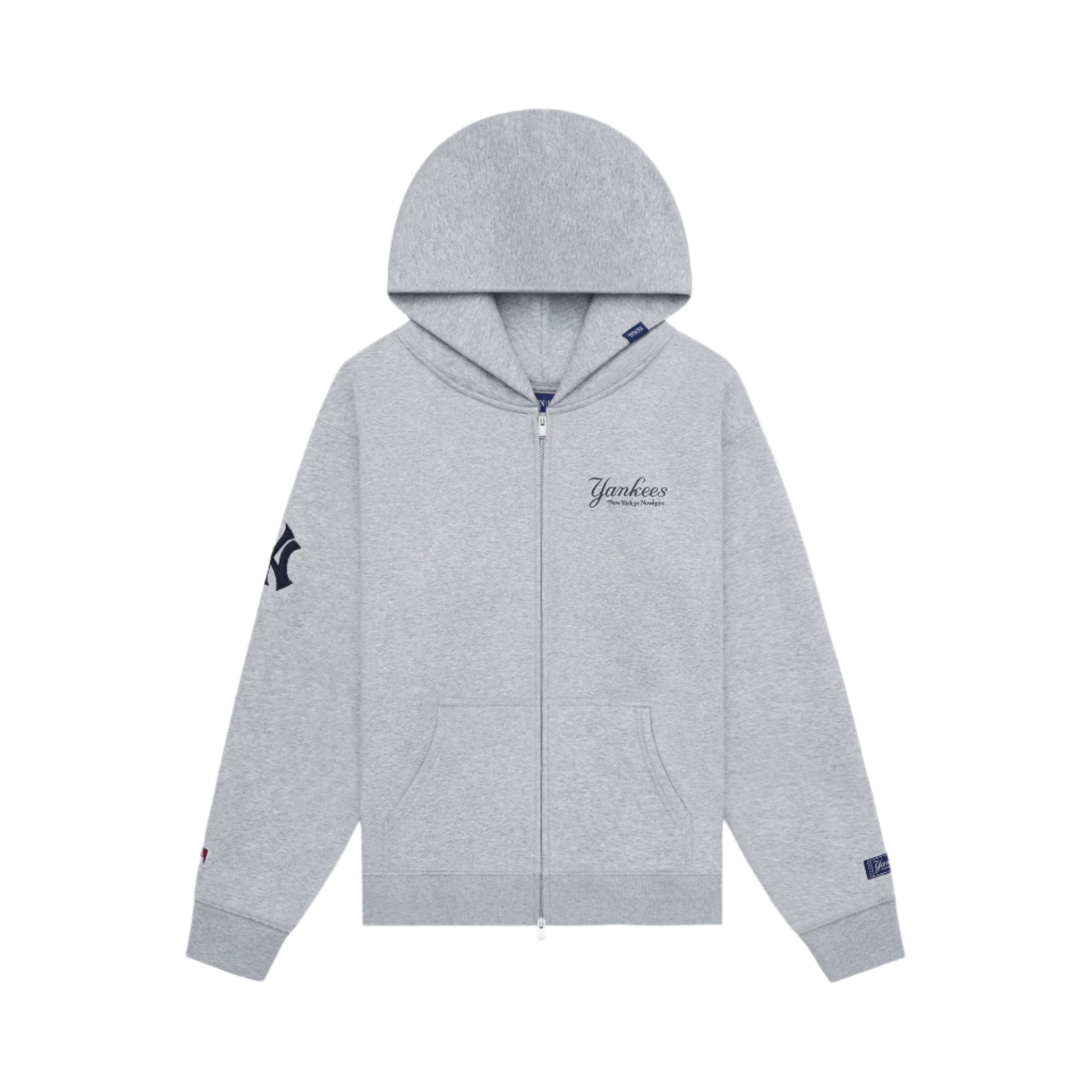 New York or Nowhere x New York Yankees Heather Gray Full-Zip Hoodie