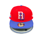 Dominican Republic 2 Tone Red Crown & Blue