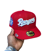 Texas Rangers All Red w/ Script White Logo 2024 All Star Game