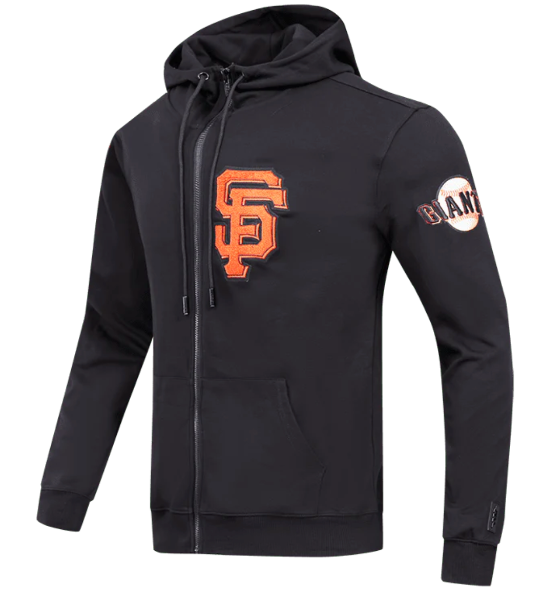 San FranciscoGiants Black Zipper Hoodie