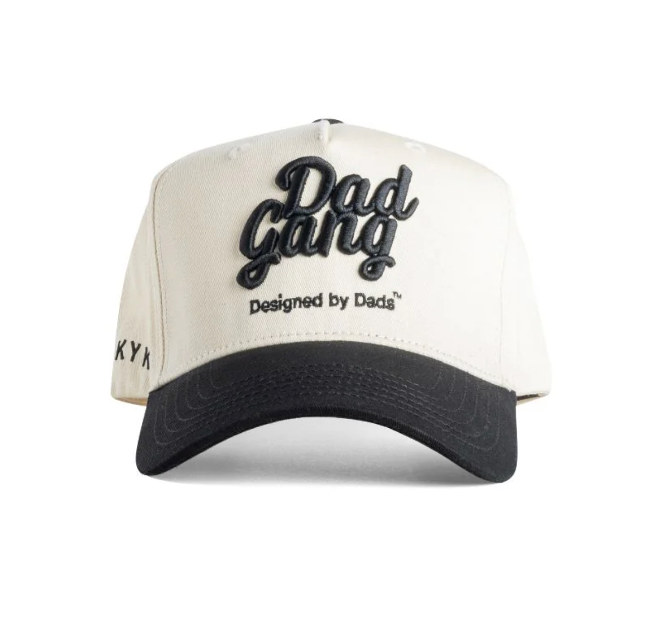 DAD GANG Cream and Black Trucker Snapback