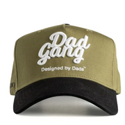 DAD GANG Olive Green and Black Trucker