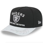 Oakland Raiders Black NFL25 DRAFT 950 AFrame Snap Back