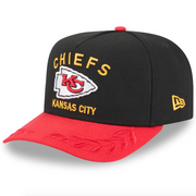 Kansas City Chiefs Black NFL25 DRAFT 950 AFrame Snap Back