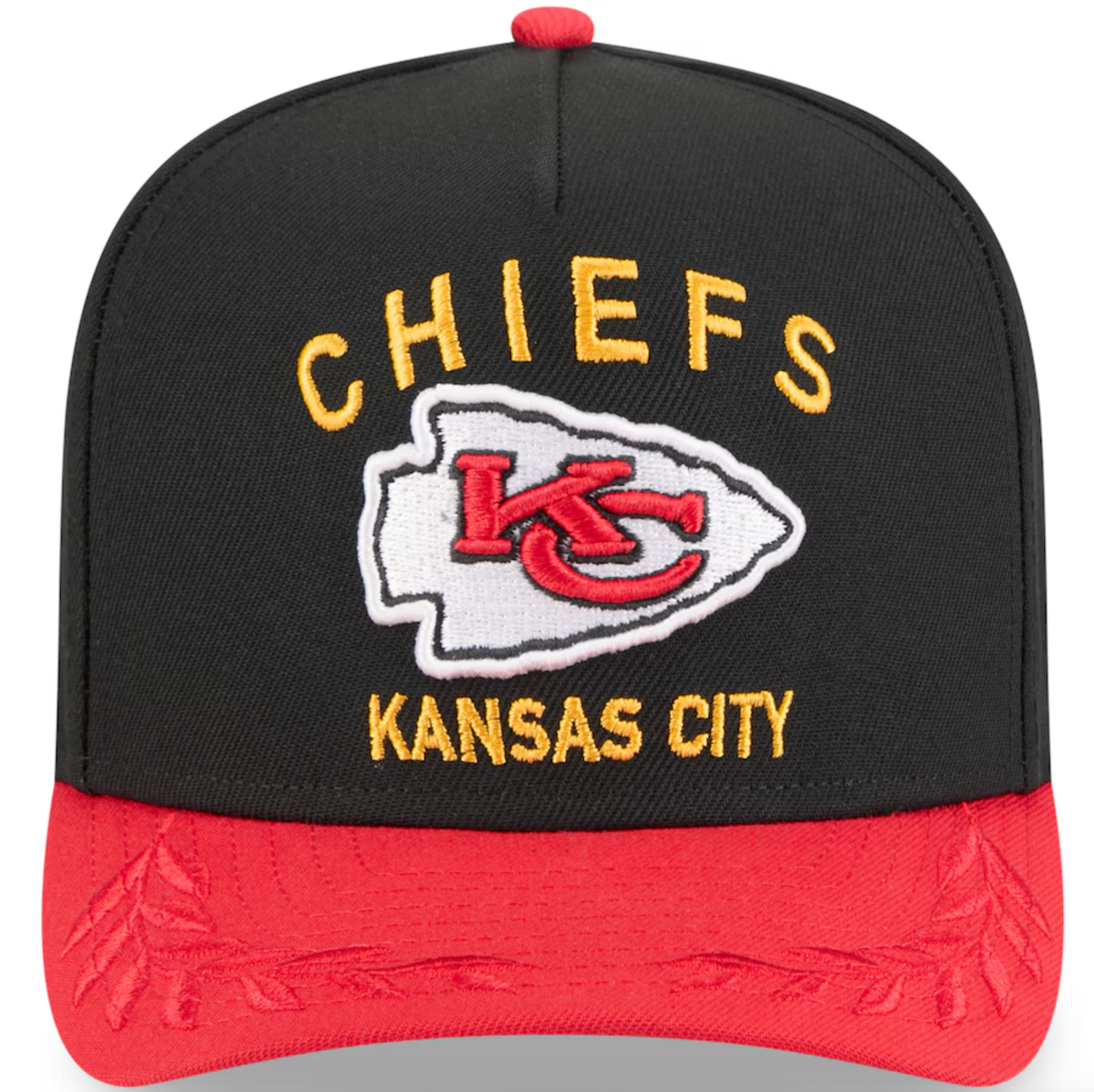 Kansas City Chiefs Black NFL25 DRAFT 950 AFrame Snap Back