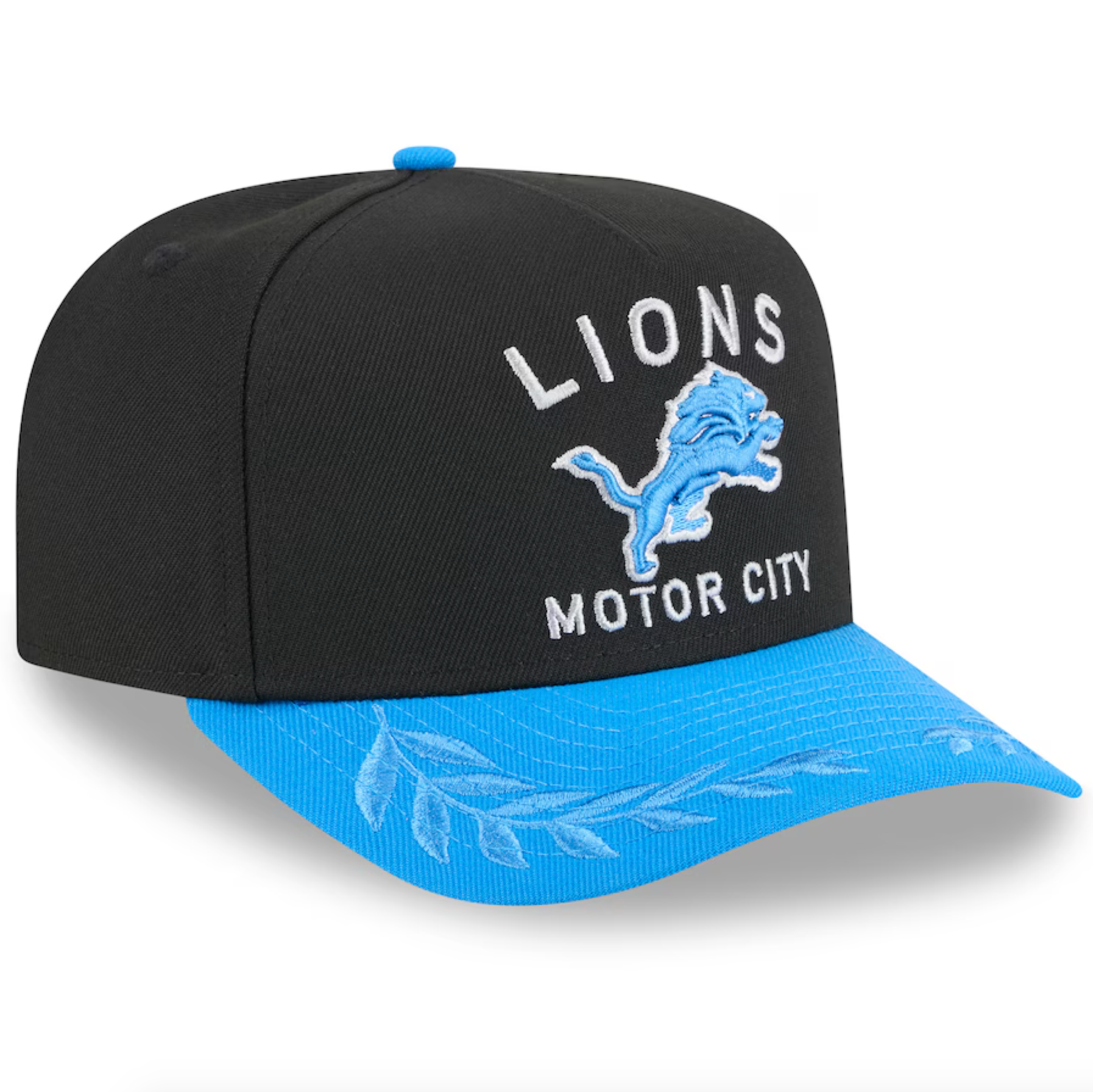 Detroit Lions Black NFL25 DRAFT 950 AFrame Snap Back