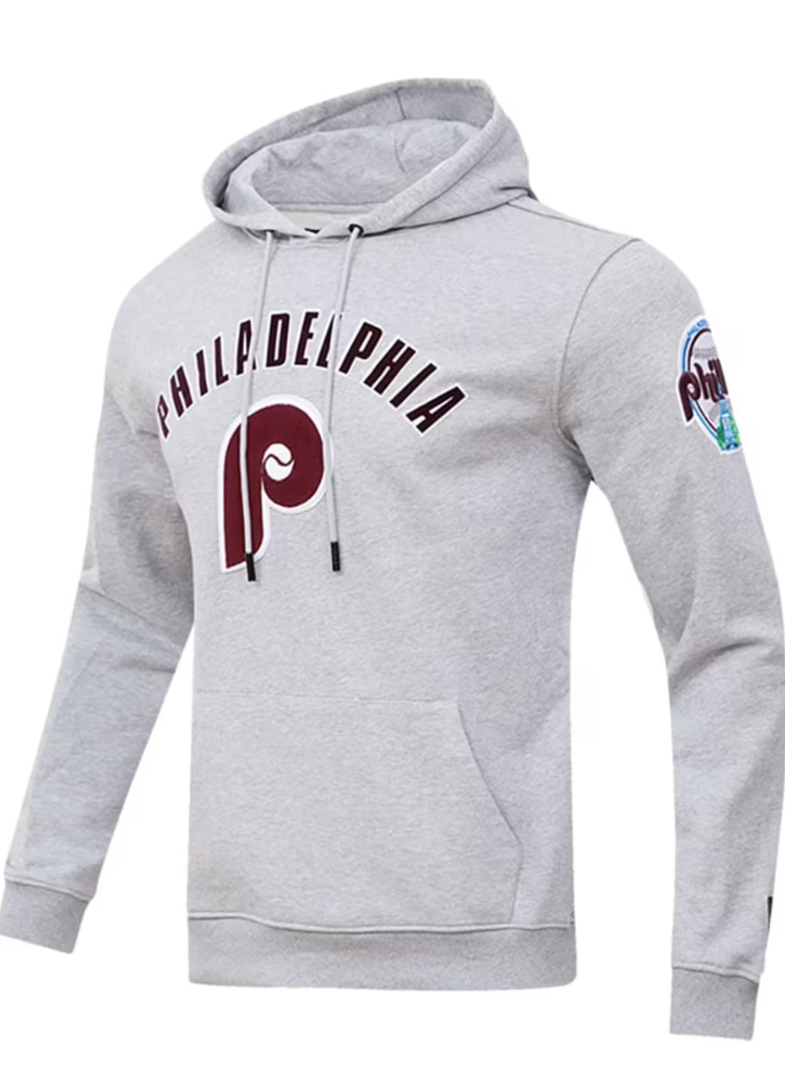Philadelphia Phillie Grey Stacked Hoodie