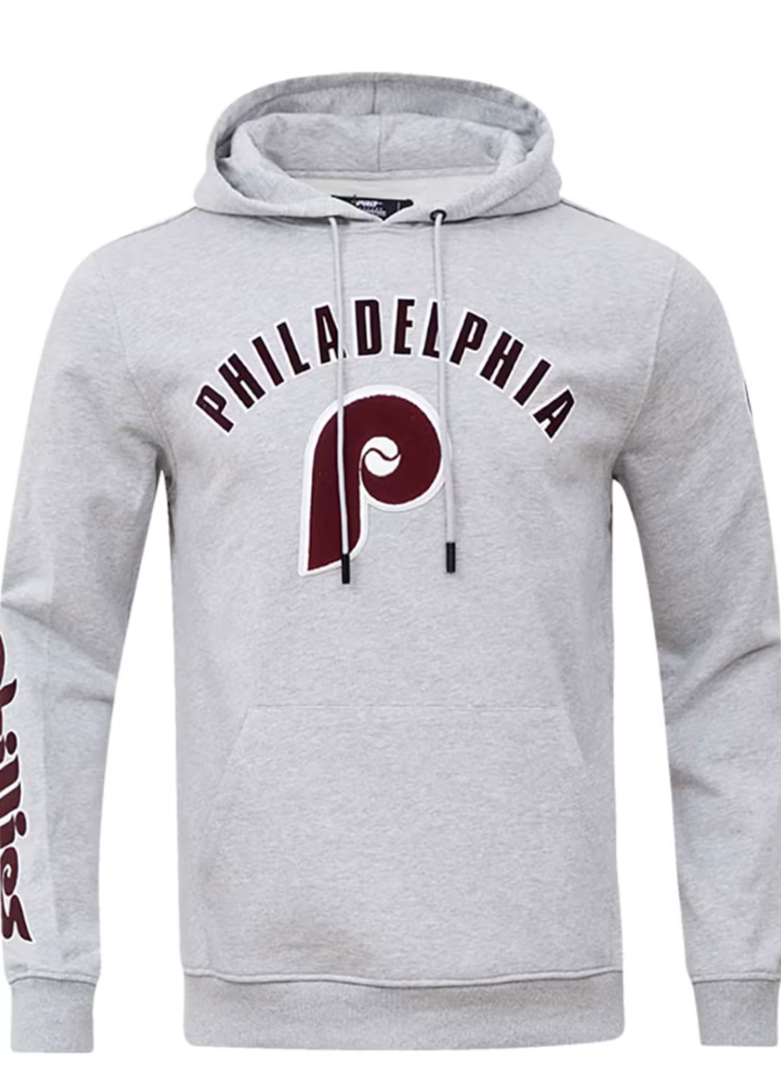 Philadelphia Phillie Grey Stacked Hoodie