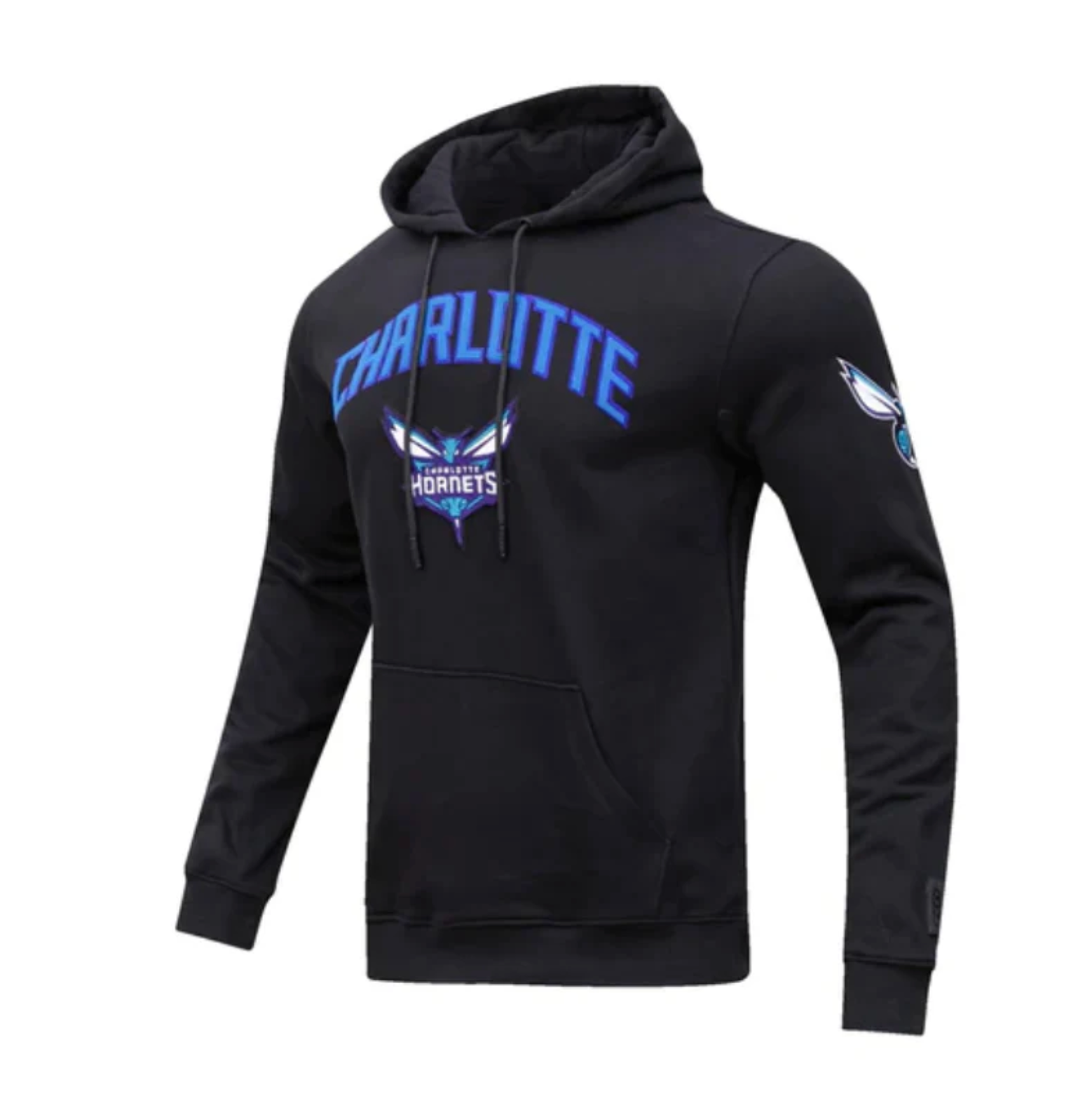 Charlotte Hornets Black Hoodie Stacked