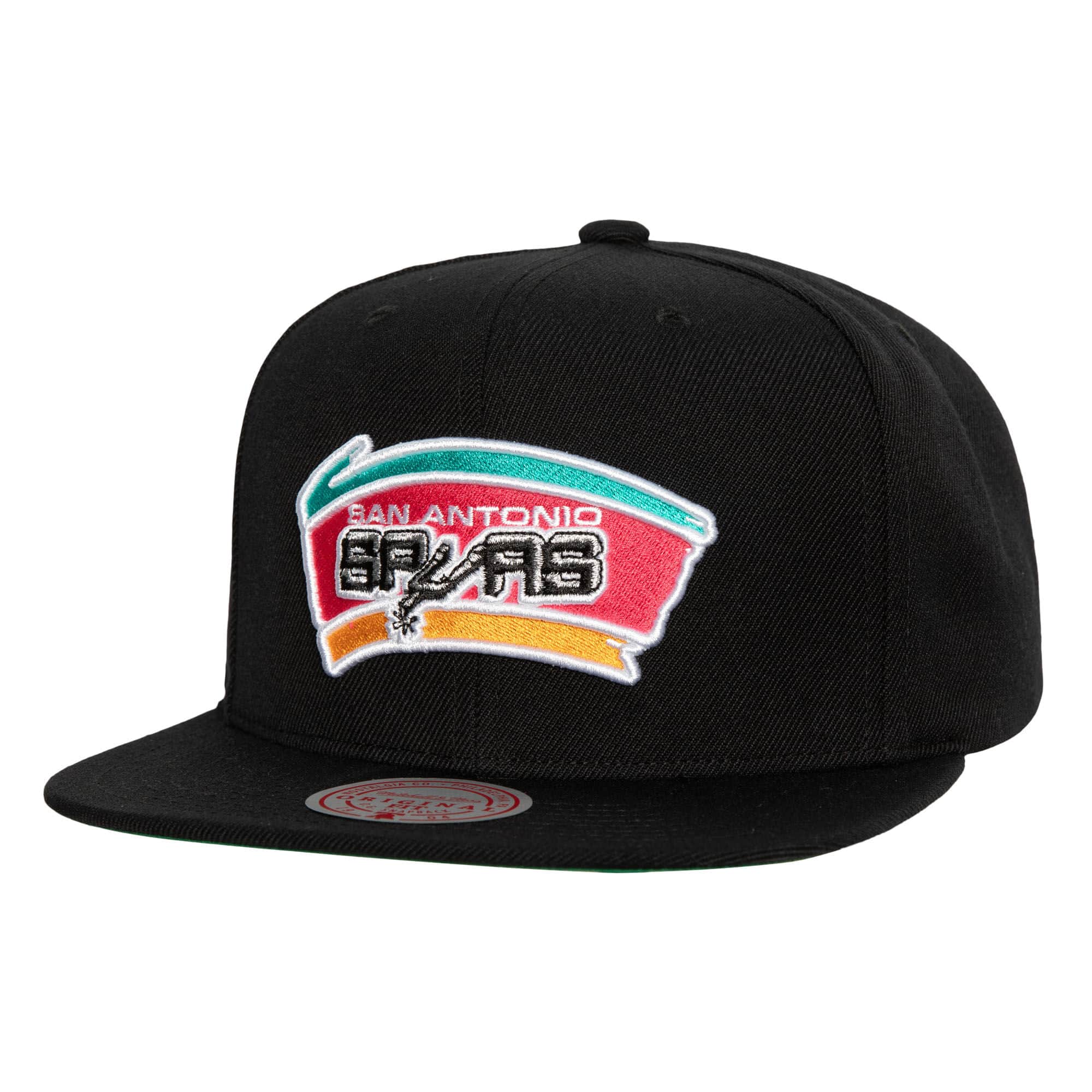 San Antonio Spurs Black Top Spot Snapback HWC