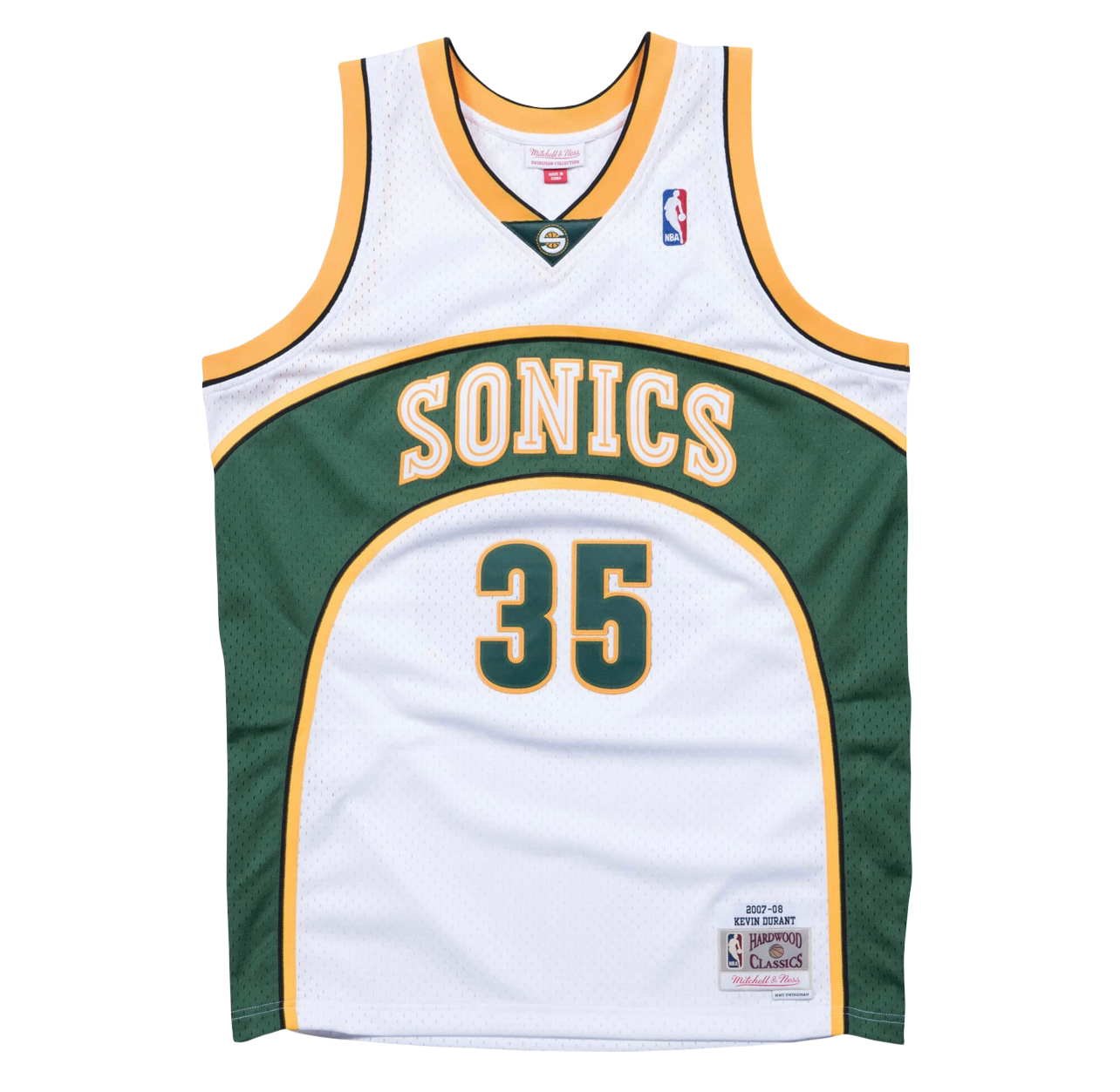 Seattle Super Sonics White 07-08 Durant Jersey
