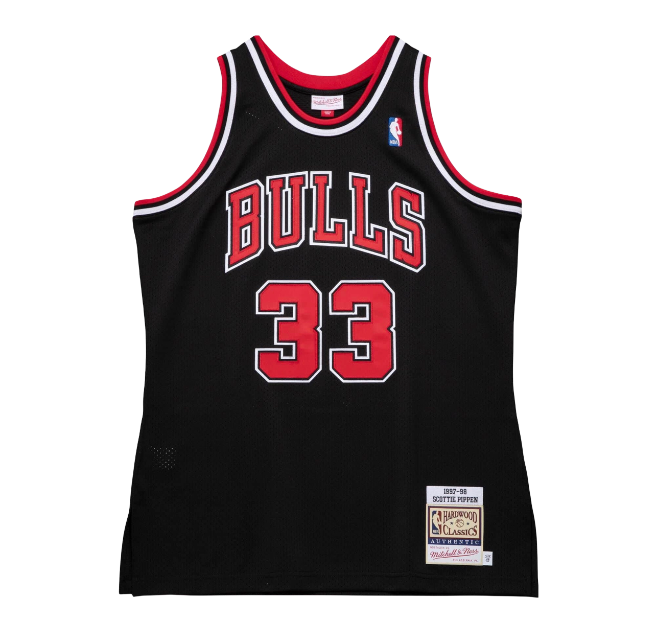 Chicago Bulls Black Alter. 97-98 Exclusive Pippen Jersey