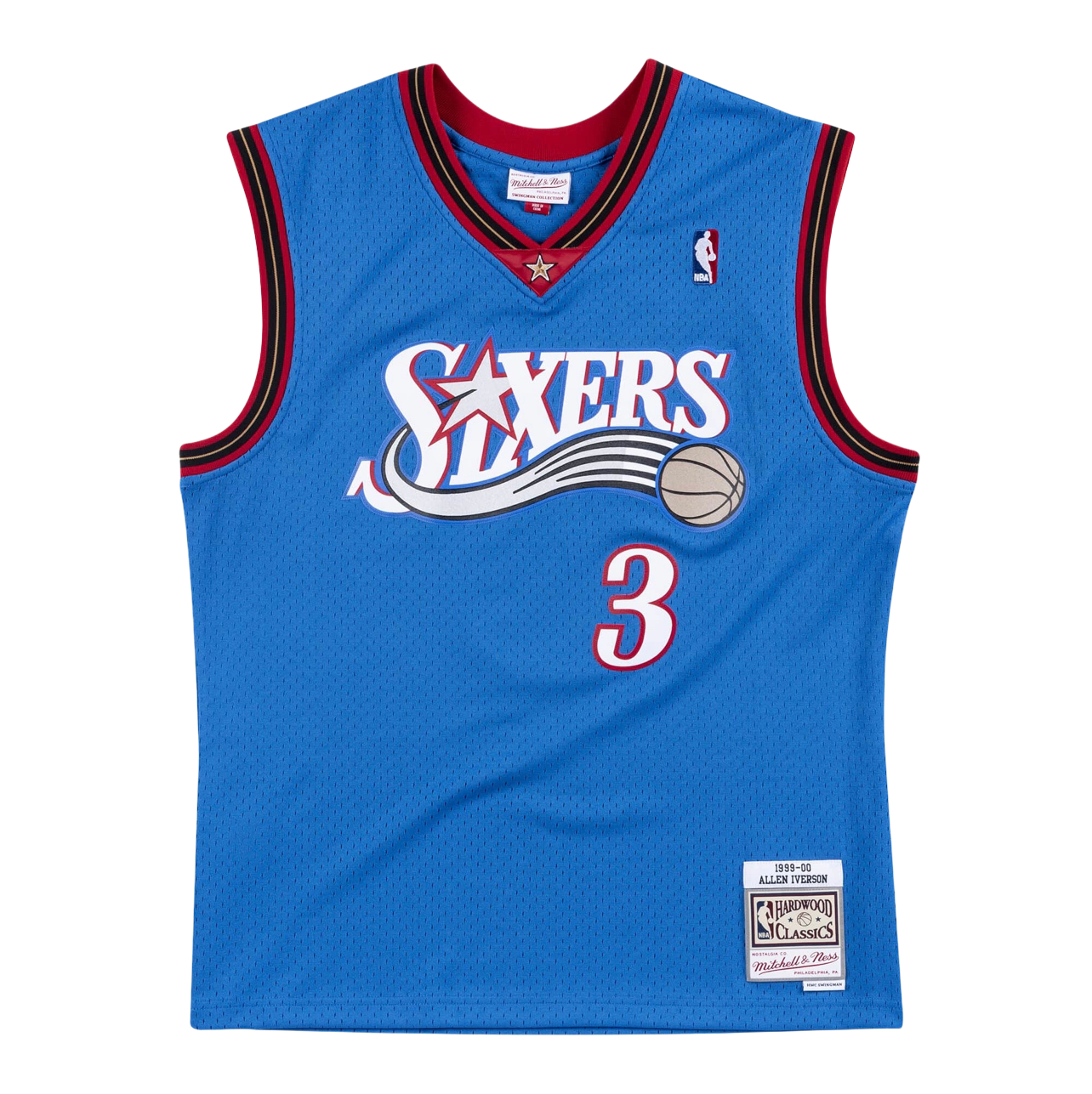 Philadelphia 76ers Blue Alter. 99-00 Iverson Jersey