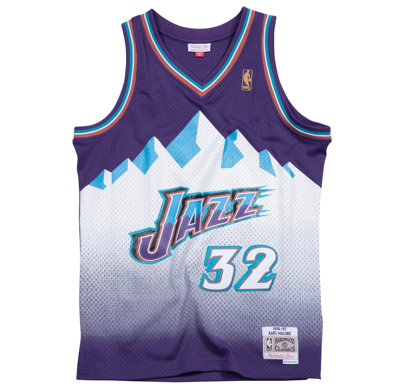 Utah Jazz RD 96-97 Malone Jersey