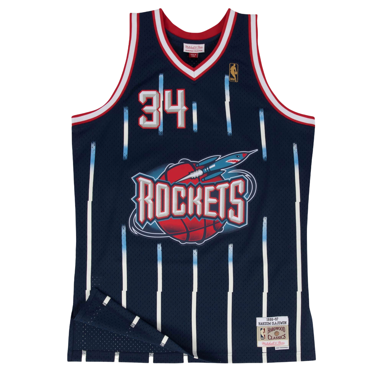 Houston Rockets RD 96-97 Navy Hakeem Jersey